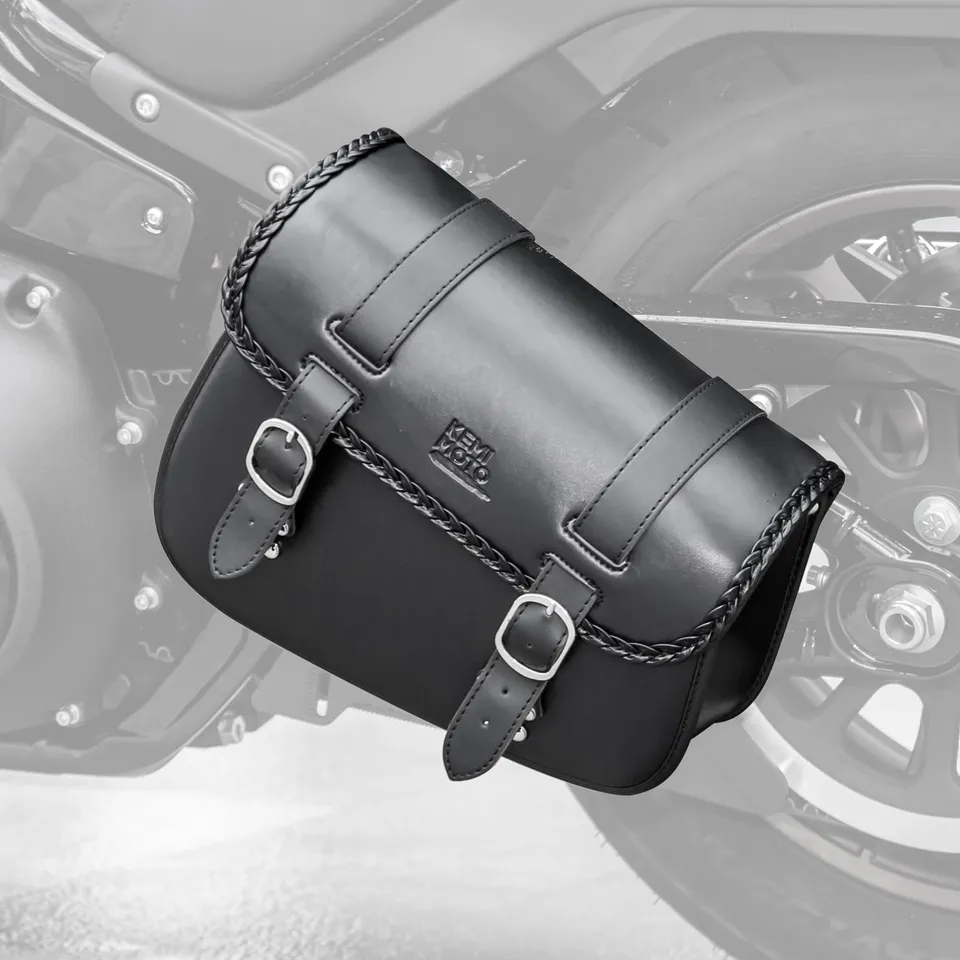 KEMIMOTO borsa forcellone moto sinistra 6L Softail Sportster S