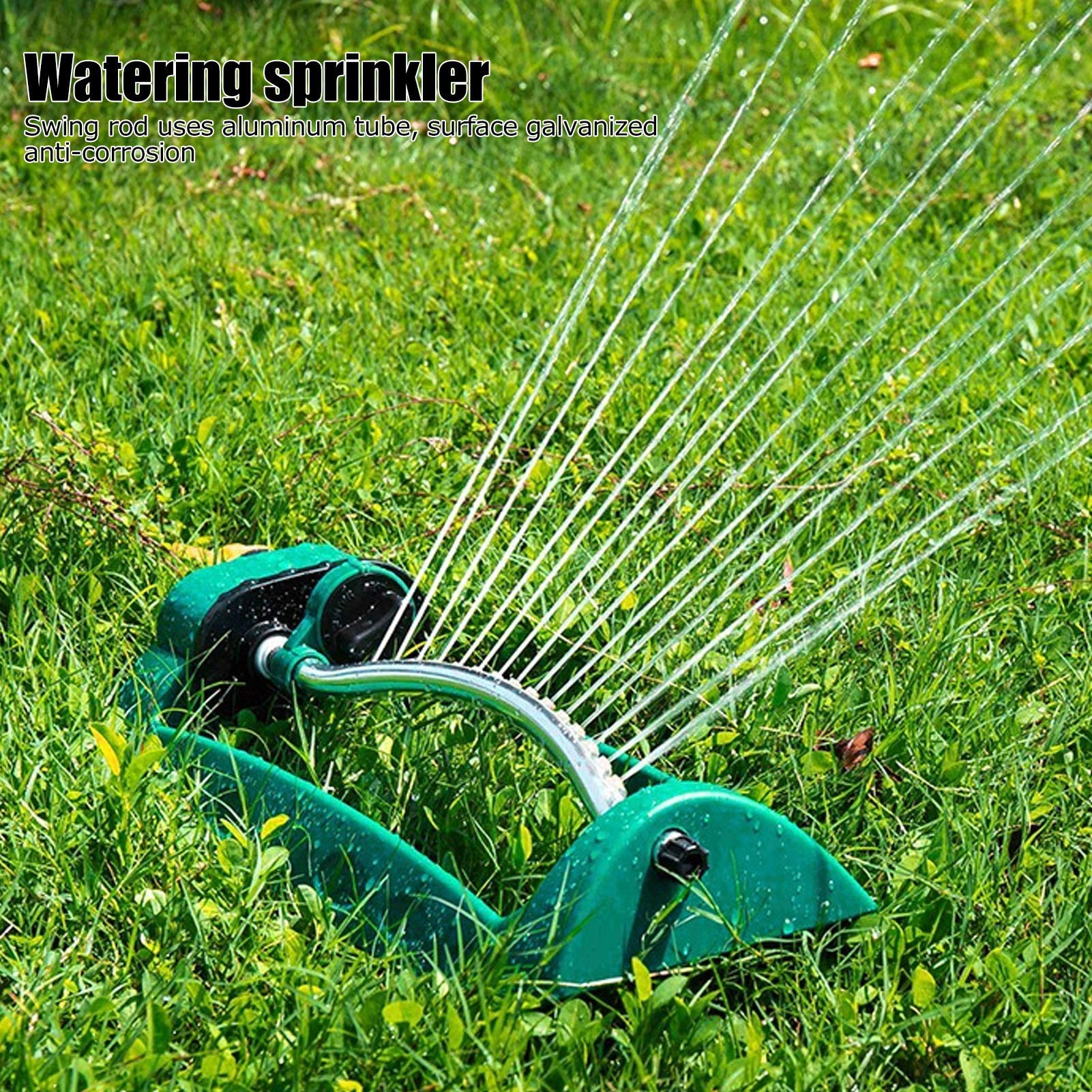 Kuuleyn Irrigatore Oscillante 15 Fori da Giardino Alluminio