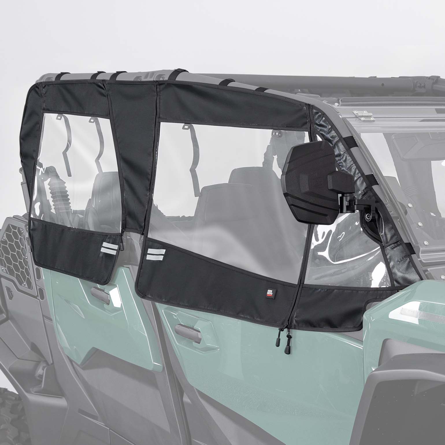 Kemimoto Commander MAX porte cabina morbide con zip YKK