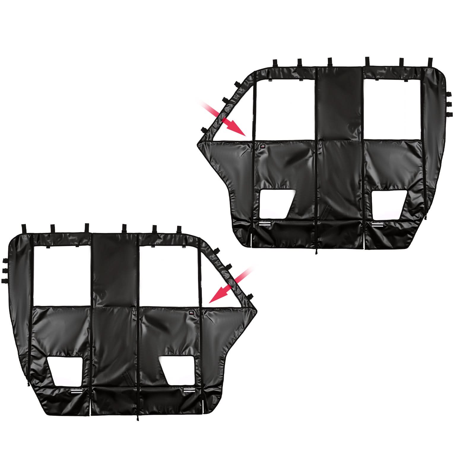 KEMIMOTO Defender MAX porte cabina morbide con zip