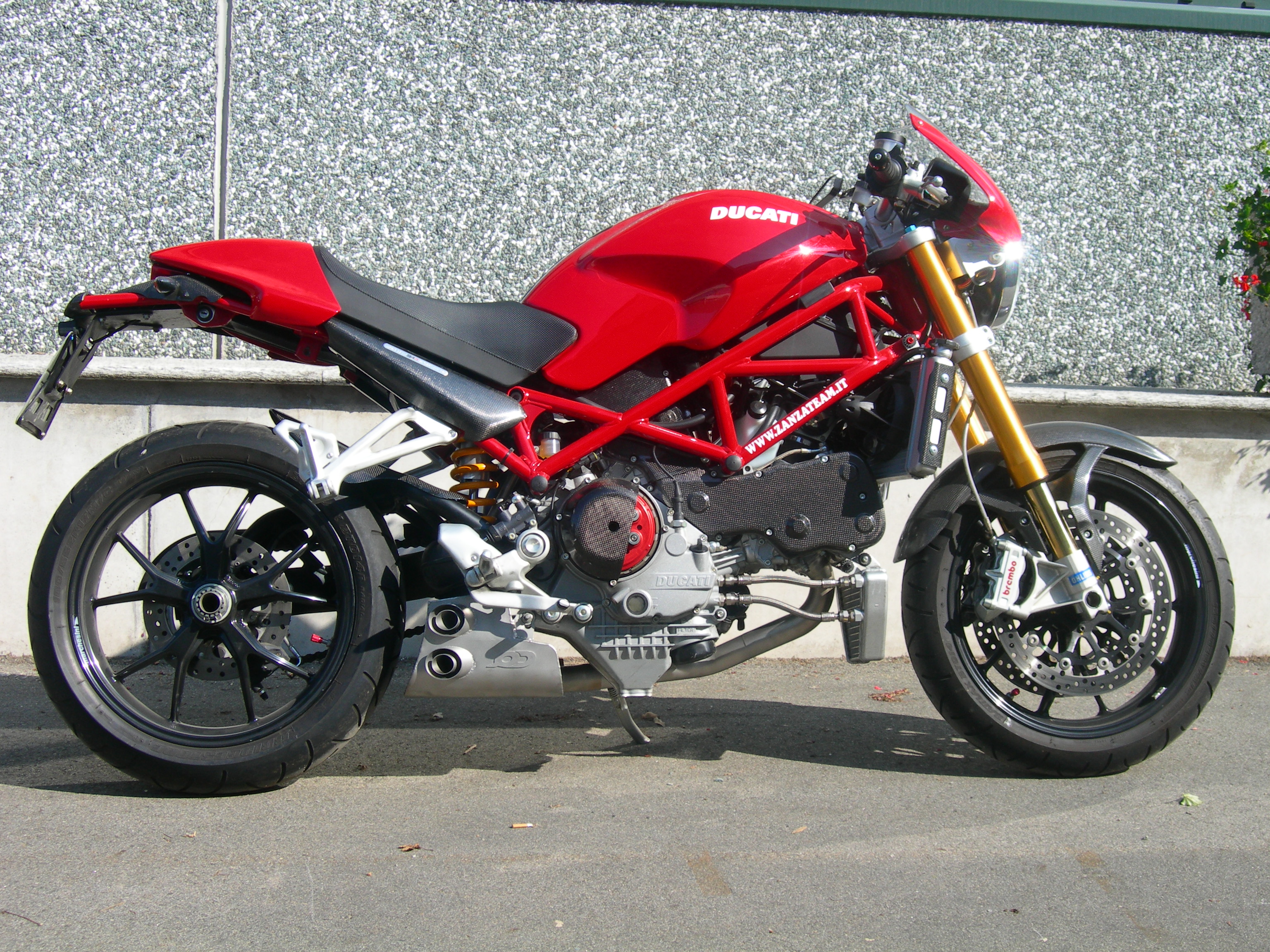 QD Exhaust Ex-Box scarico completo Monster S4RS 2007 inox