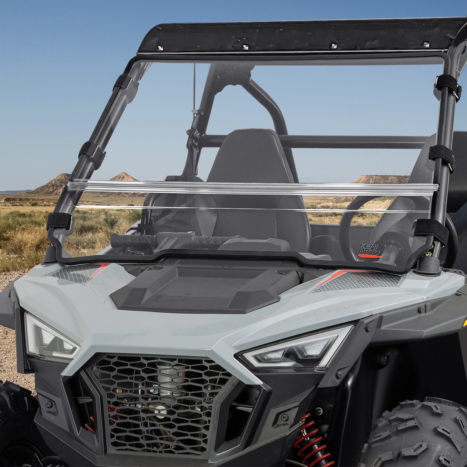 KEMIMOTO parabrezza pieghevole UTV per Polaris RZR 200