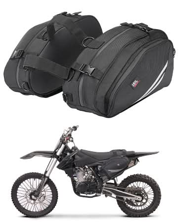 Kemimoto borse laterali moto impermeabili 20L antipioggia