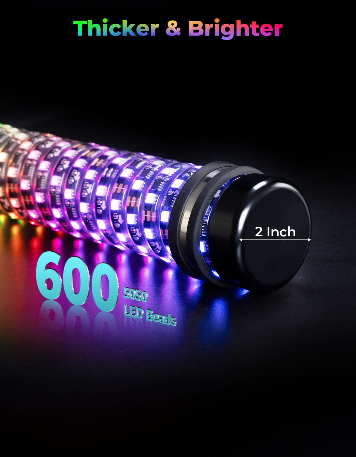 KEMIMOTO Fat Whip 2FT whip light LED 2 pezzi con freccia
