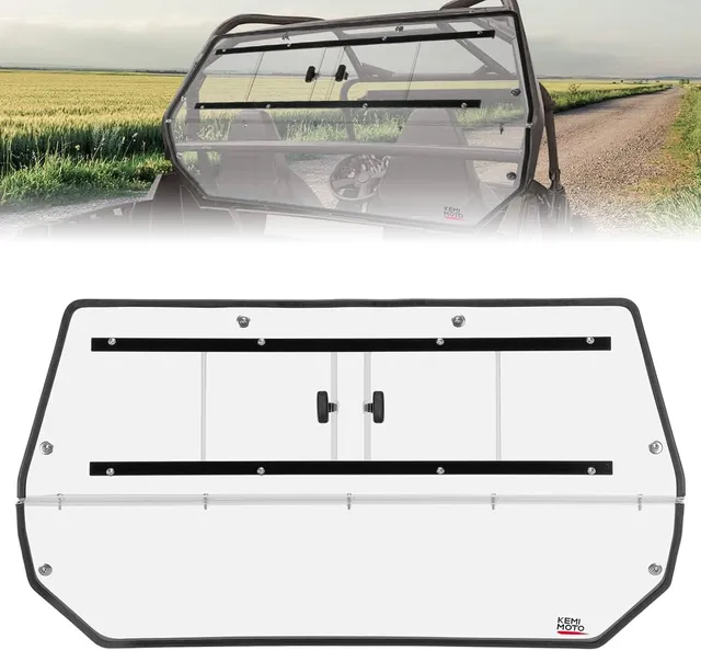 KEMIMOTO parabrezza posteriore Polaris RZR 570 800 con finestra scorrevole