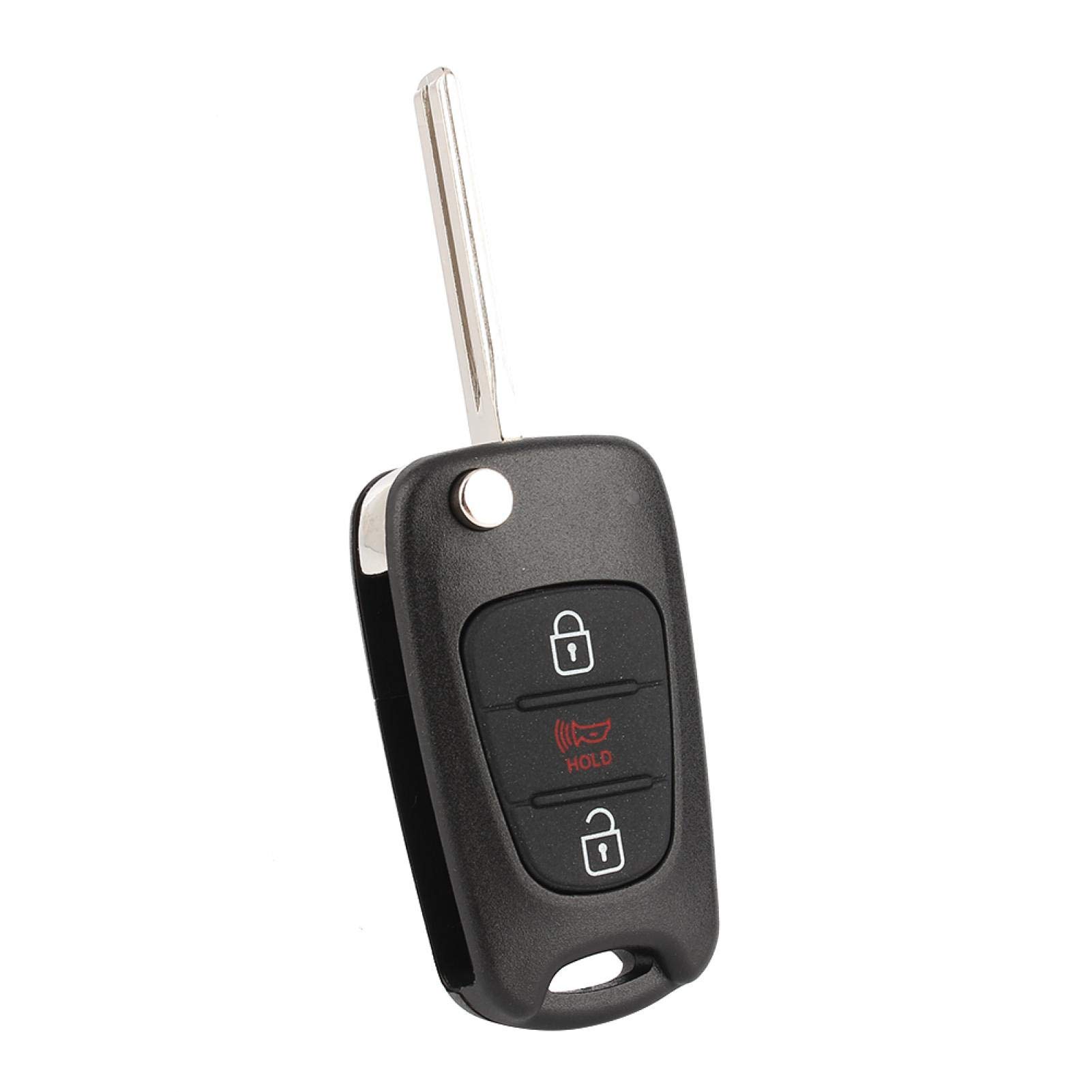 Kuuleyn NYOSEKSAM11ATX guscio chiave flip Kia Soul 3 tasti nero