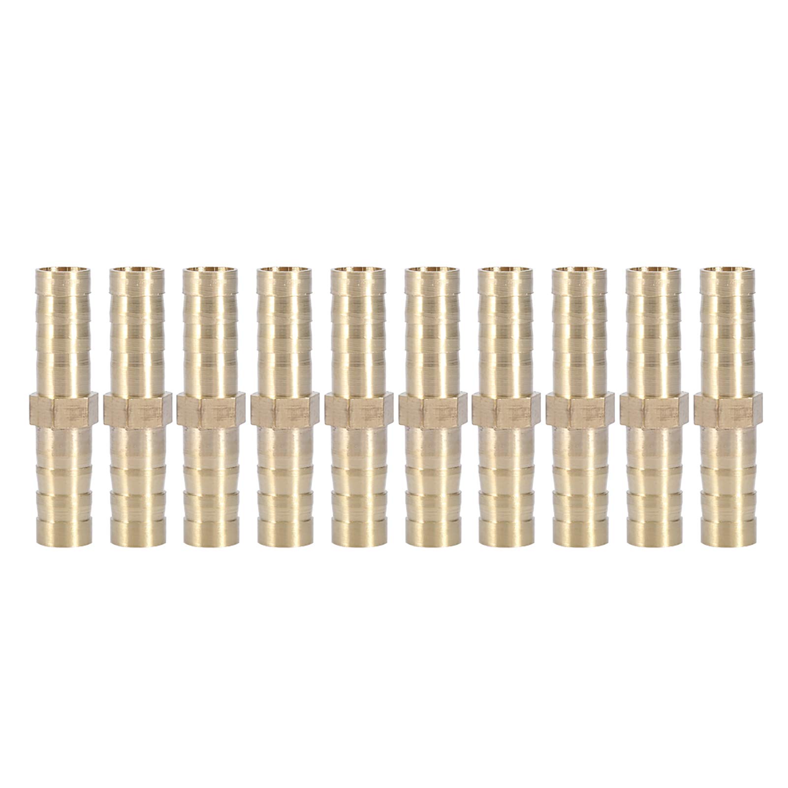 Kuuleyn Raccordo Diritto Ottone 8 mm 10 Pezzi per Tubo