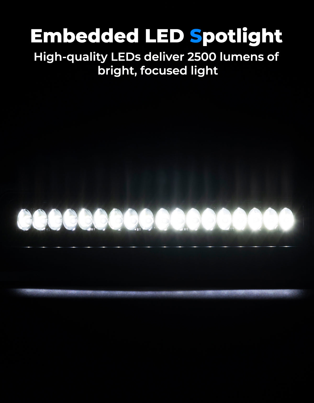 KEMIMOTO Pioneer 1000 presa aria cofano LED 2500 lumen