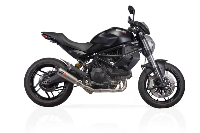 QD Exhaust Monster 797 impianto completo titanio Tri-Cone basso