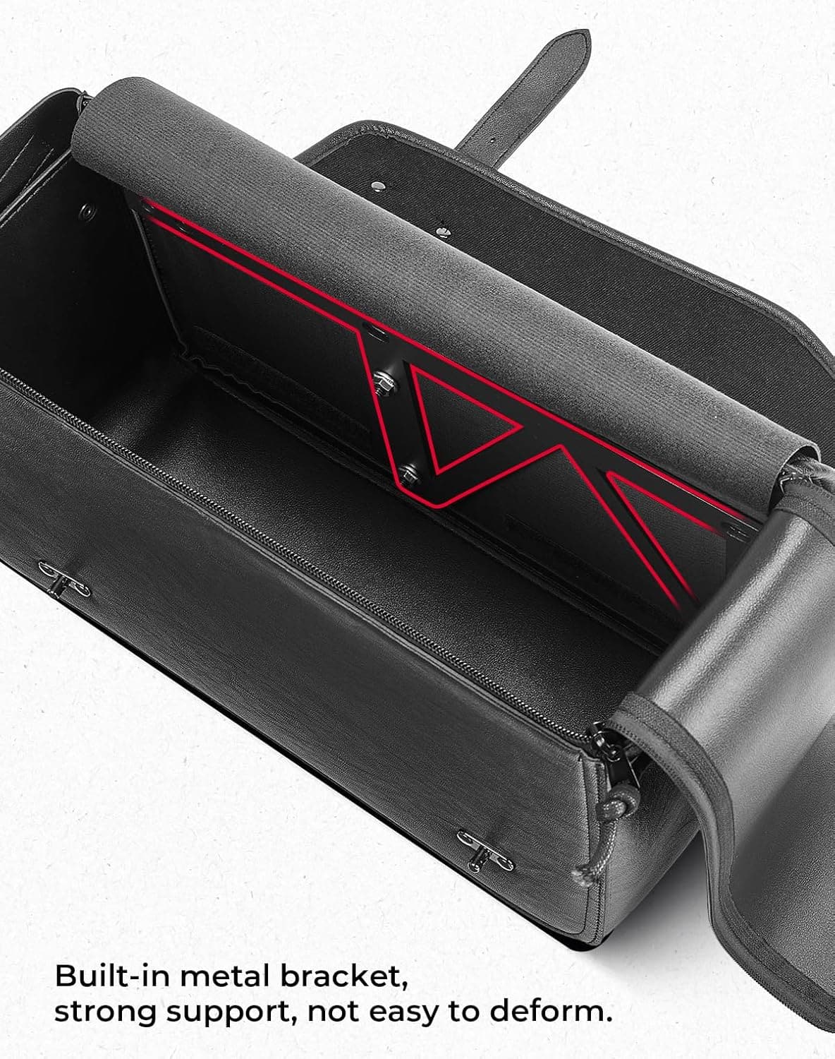 Kemimoto Borse Laterali Moto Pelle 24L Nere