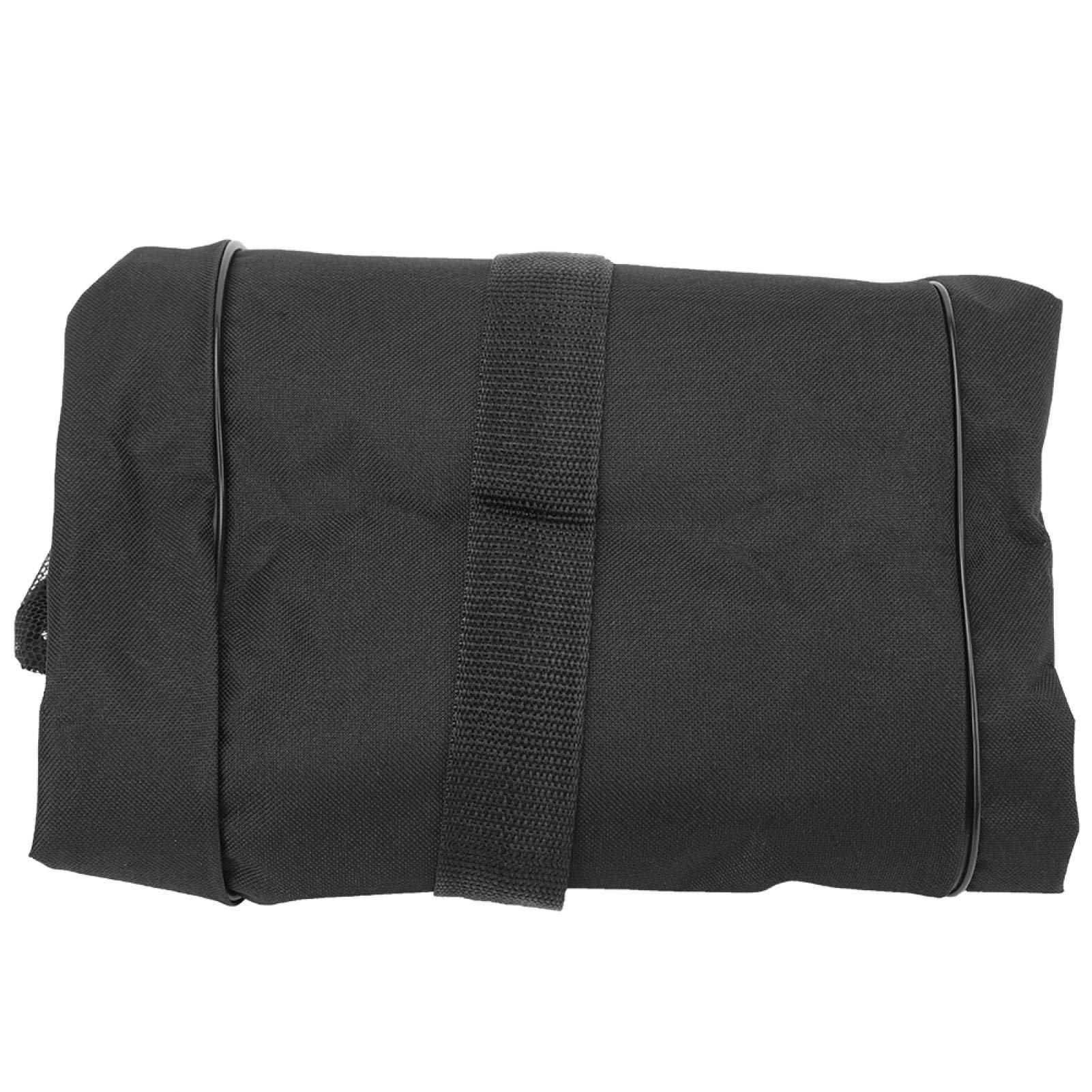 Kuuleyn borsa rete snorkeling zaino nylon nero 70 cm con zip