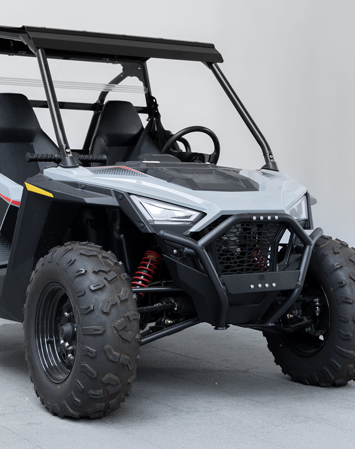 KEMIMOTO RZR 200 Paraurti Anteriore Metallo con Fori Luci
