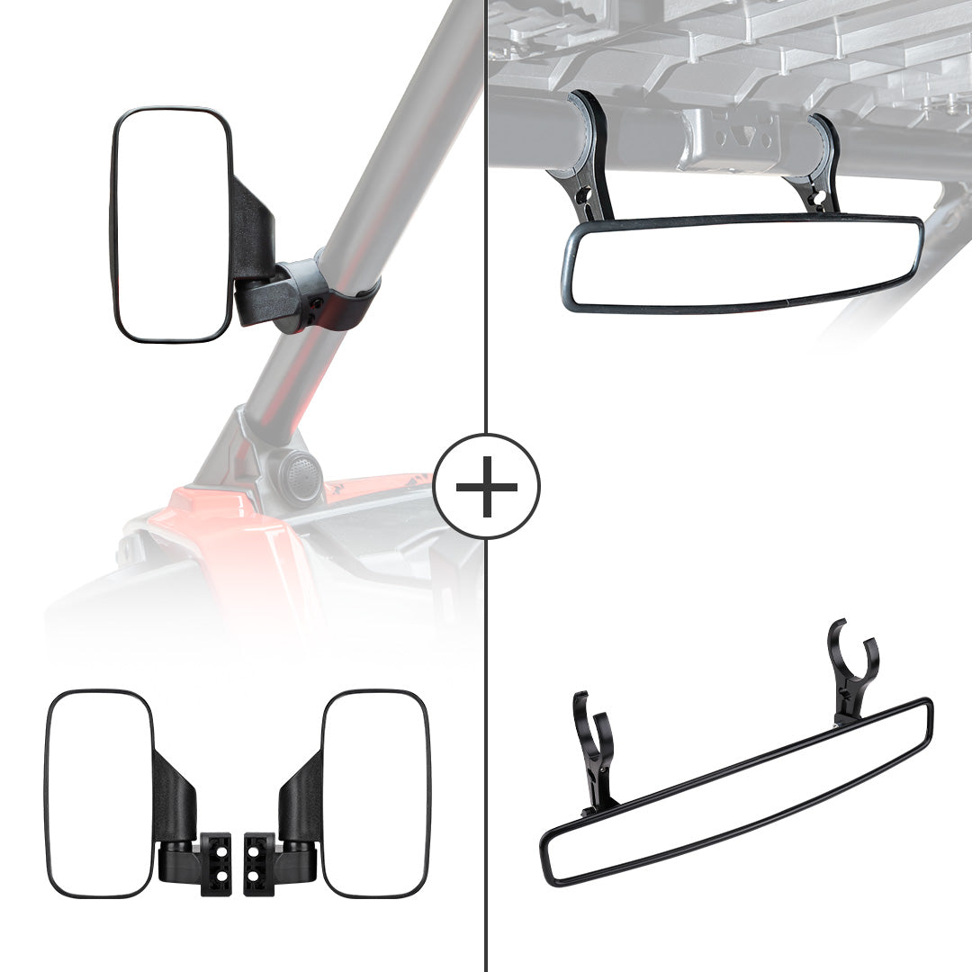 KEMIMOTO UTV specchietti laterali e centrale convessi