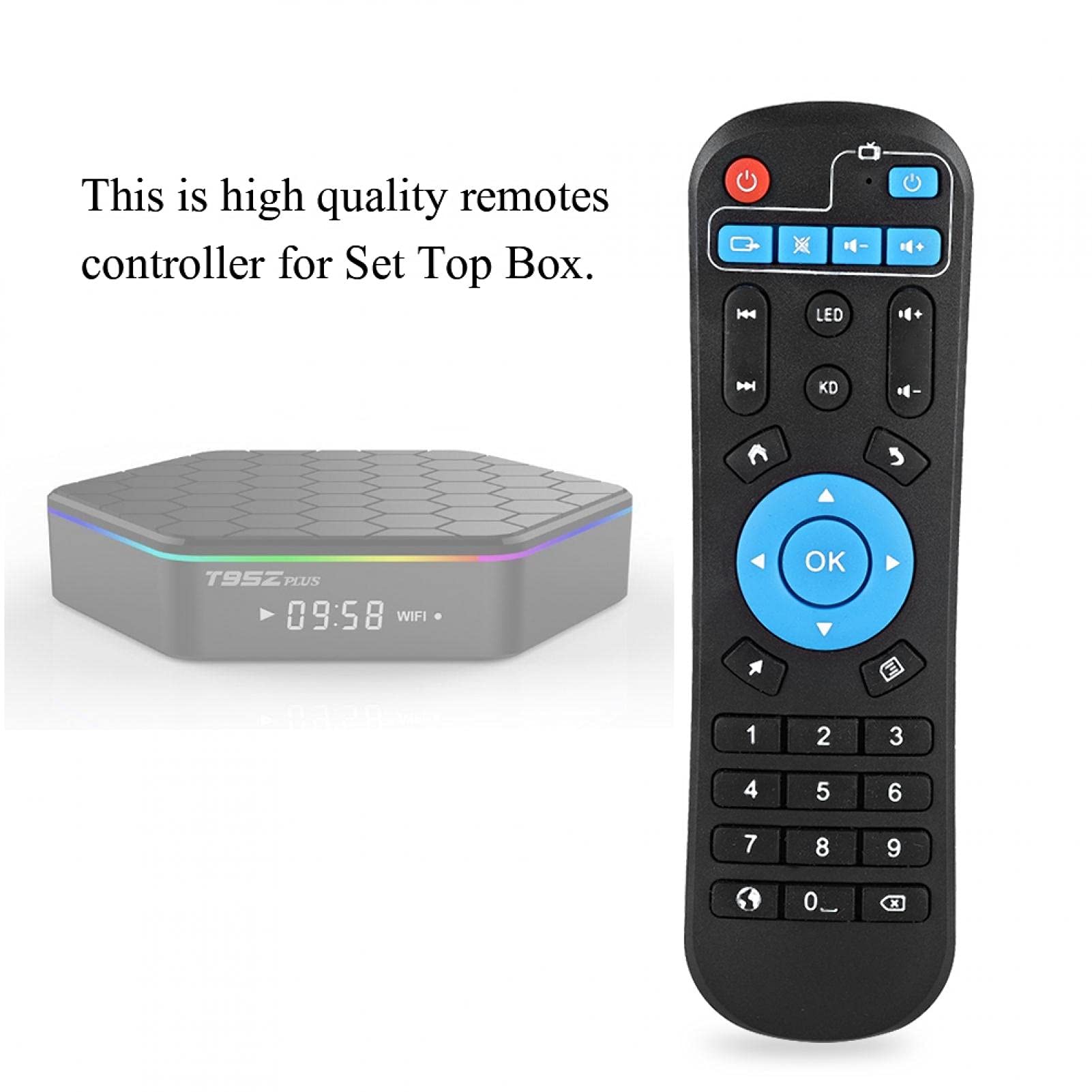 Kuuleyn T95Z Plus telecomando box TV nero 156 mm