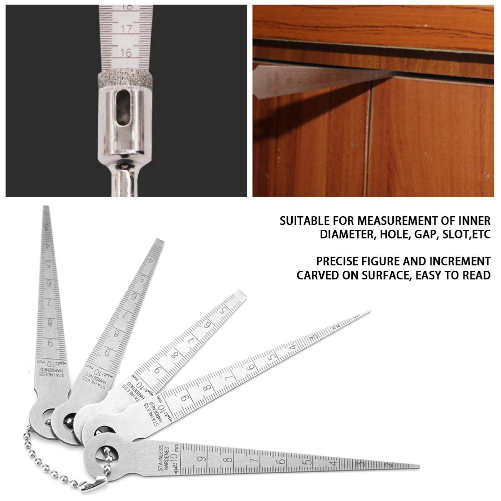 Kuuleyn Spessimetro Conico Inox Set 5 Pezzi