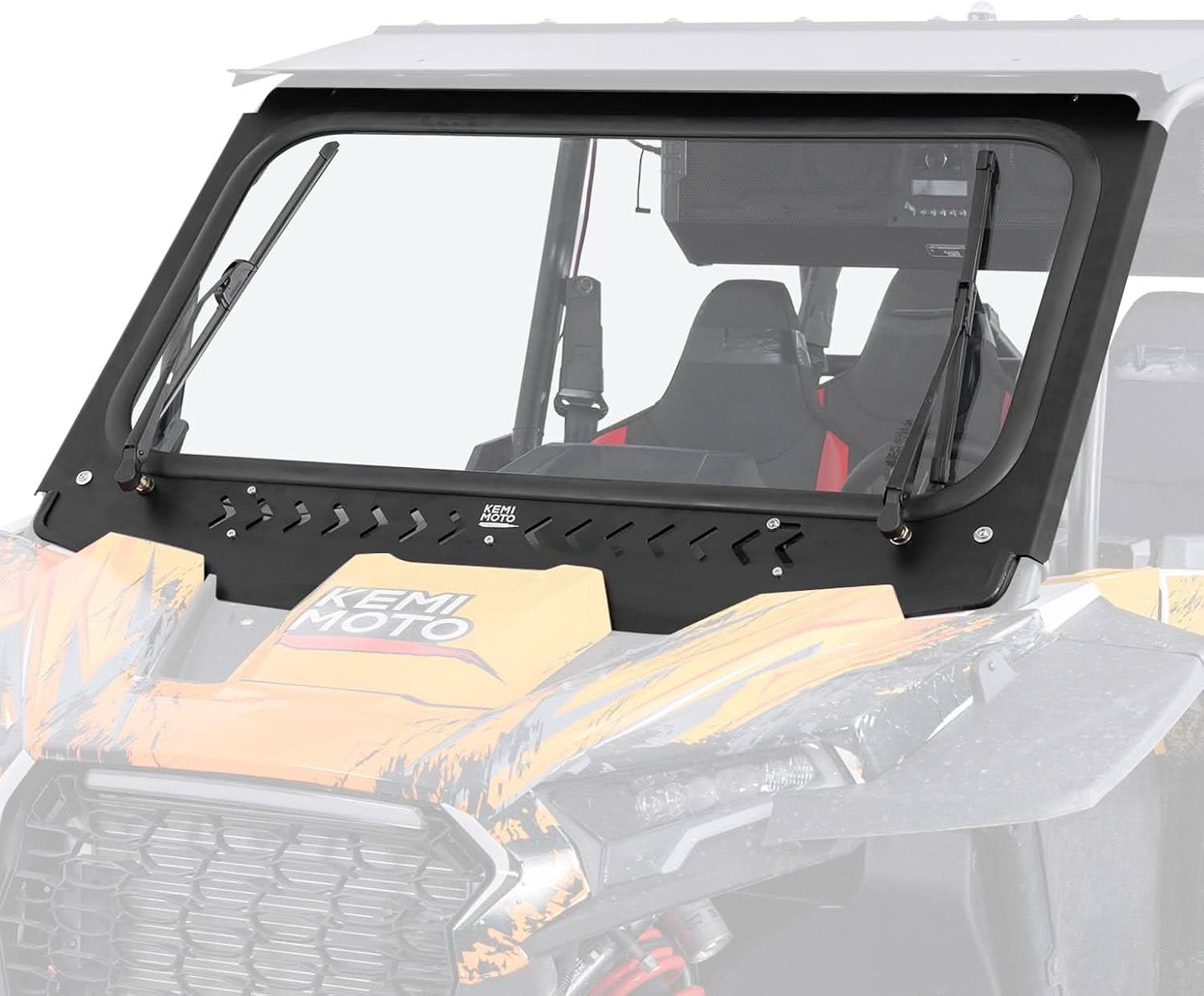 KEMIMOTO RZR XP 1000 parabrezza vetro ventilato tergicristalli