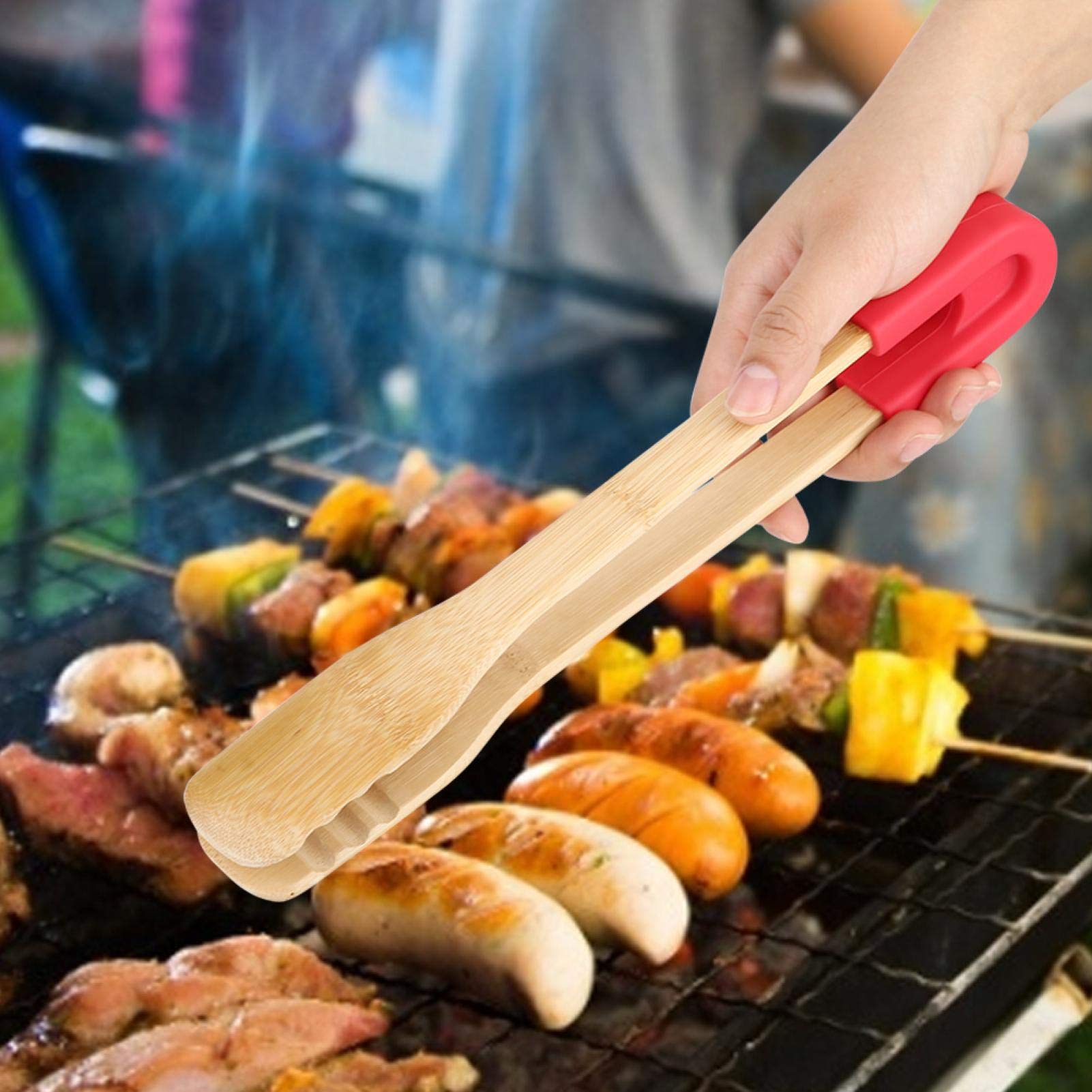 Kuuleyn Pinza Cucina Legno Rossa 30 cm Manico Silicone