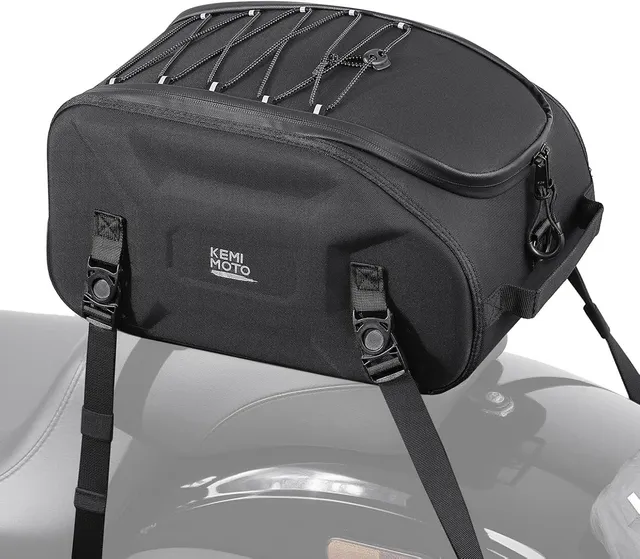 KEMIMOTO Borsa posteriore moto impermeabile 13L guscio rigido