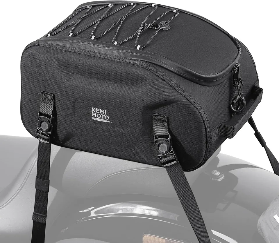 KEMIMOTO Borsa posteriore moto impermeabile 13L guscio rigido