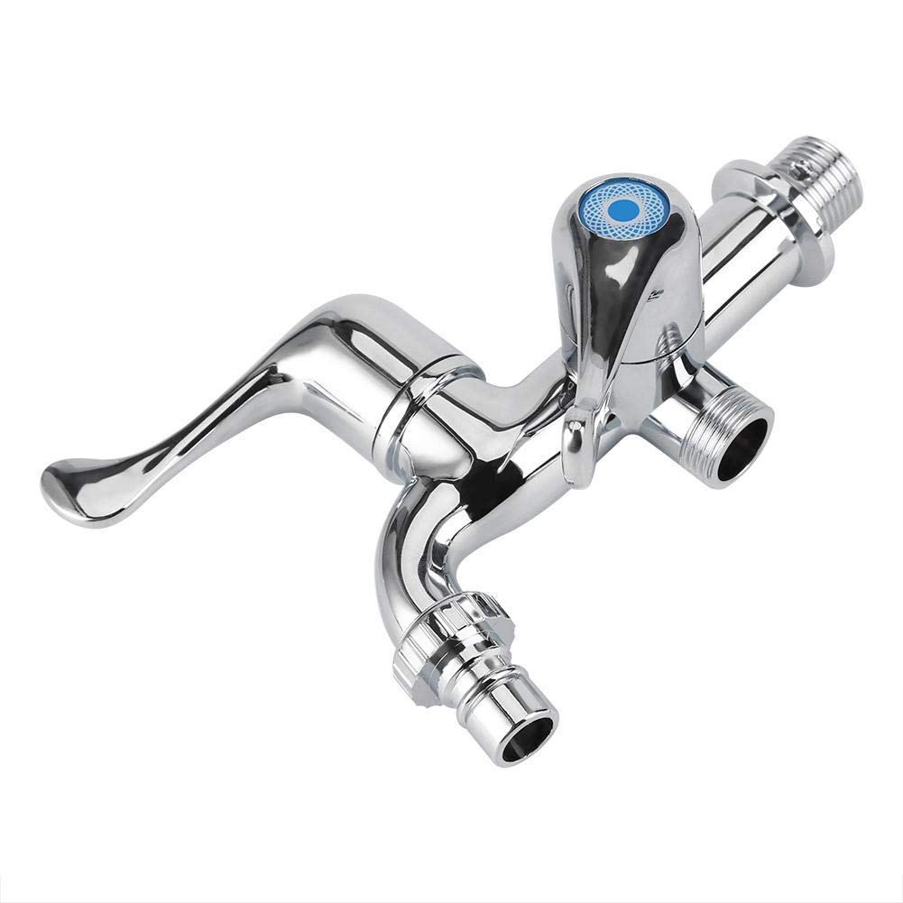Kuuleyn Rubinetto Doppia Uscita ABS Cromato G1/2 Lavatrice