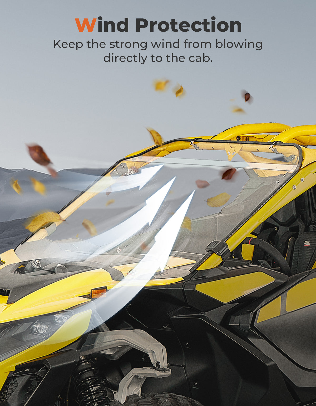Kemimoto Maverick R parabrezza anteriore completo policarbonato