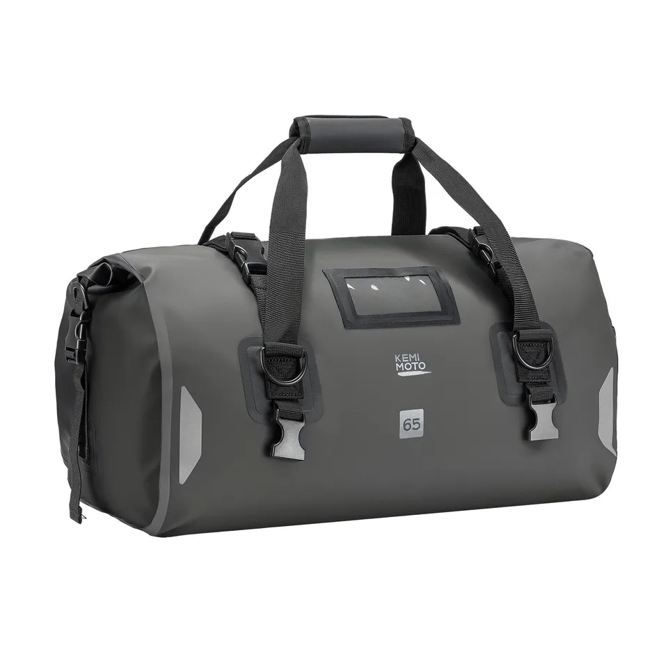 KEMIMOTO borsa moto impermeabile 40L grigia IPX6