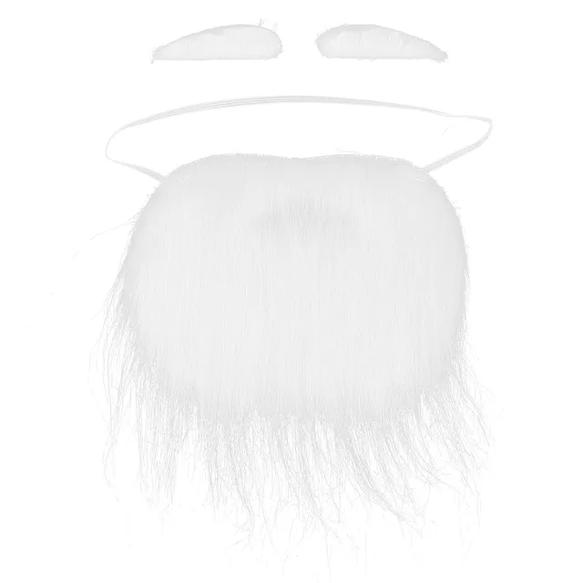 Kuuleyn Barba Babbo Natale Finta con Baffi e Sopracciglia Flanella