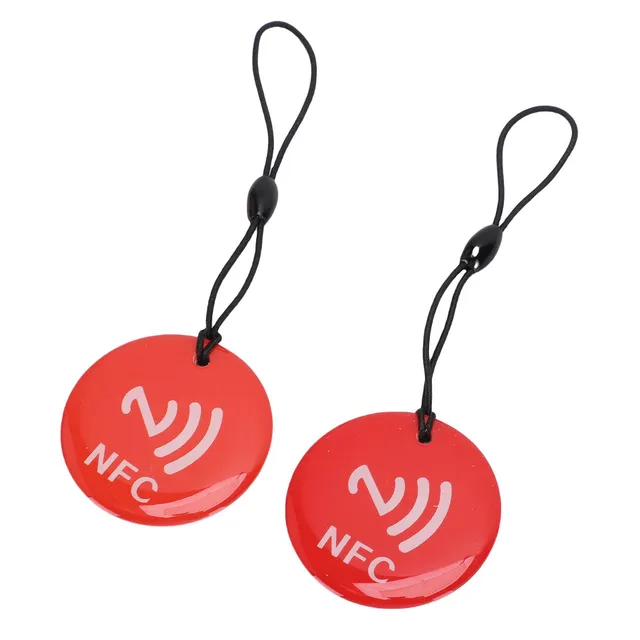 AOWINHIT portachiavi NFC NTAG213 rosso 10 pezzi