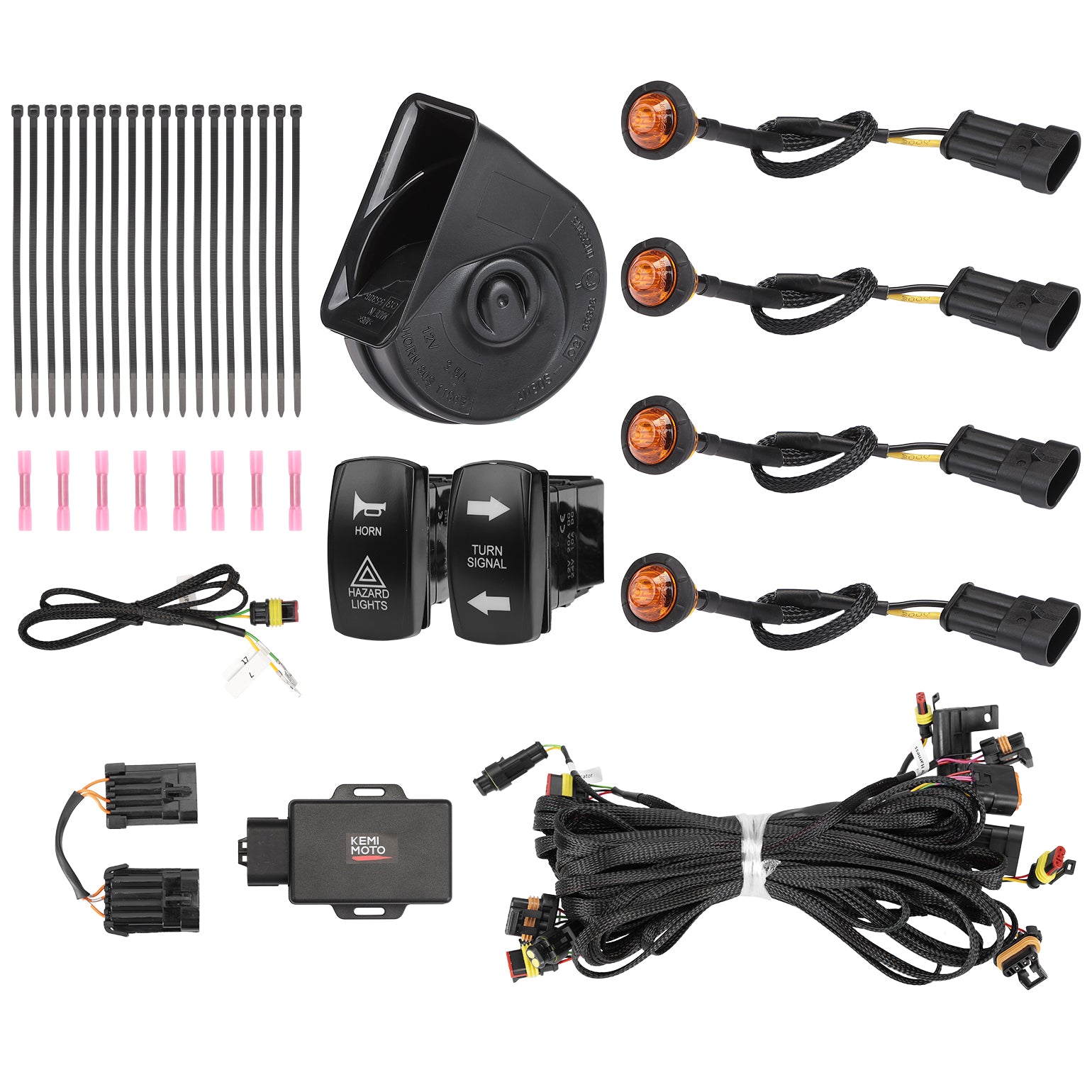 KEMIMOTO Kit Frecce UTV Ranger RZR XP 1000 con Clacson
