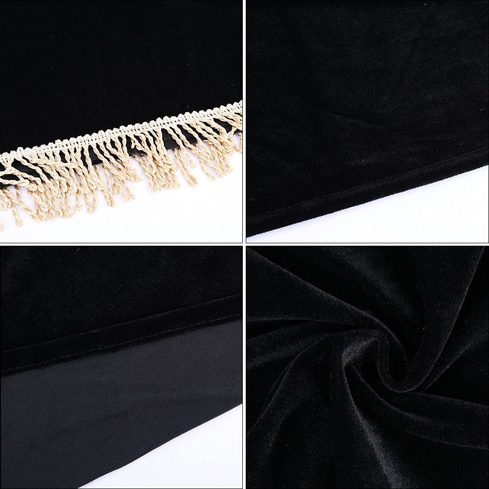 Kuuleyn Copertura Pianoforte 88 Tasti Nero Velluto Antipolvere