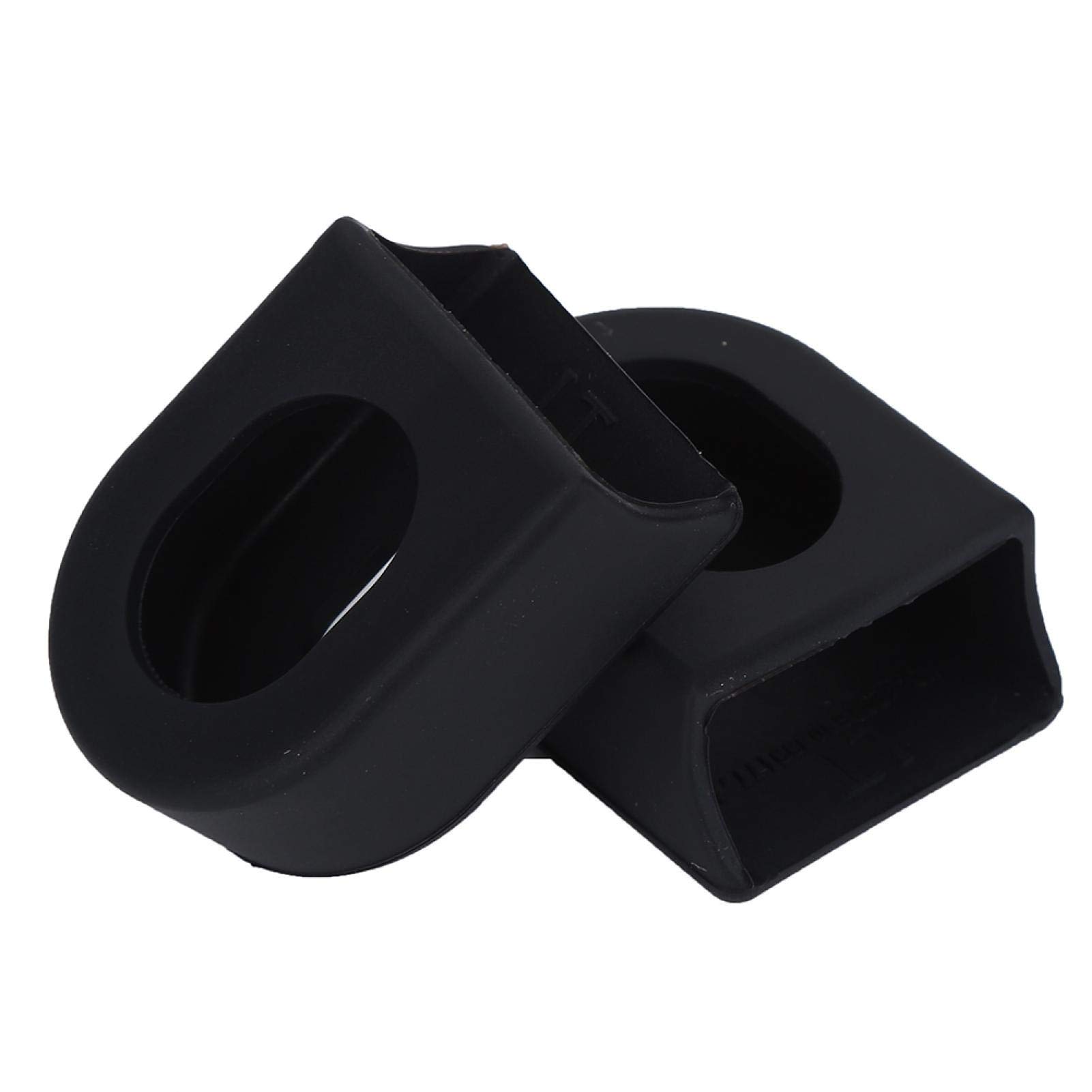 Kuuleyn copri pedivella bici 2 pezzi nero in silicone