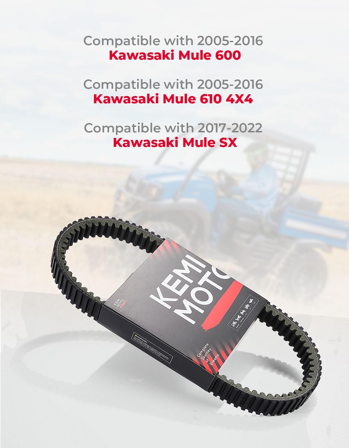 Kemimoto Mule 600 cinghia trasmissione CVT ricambio