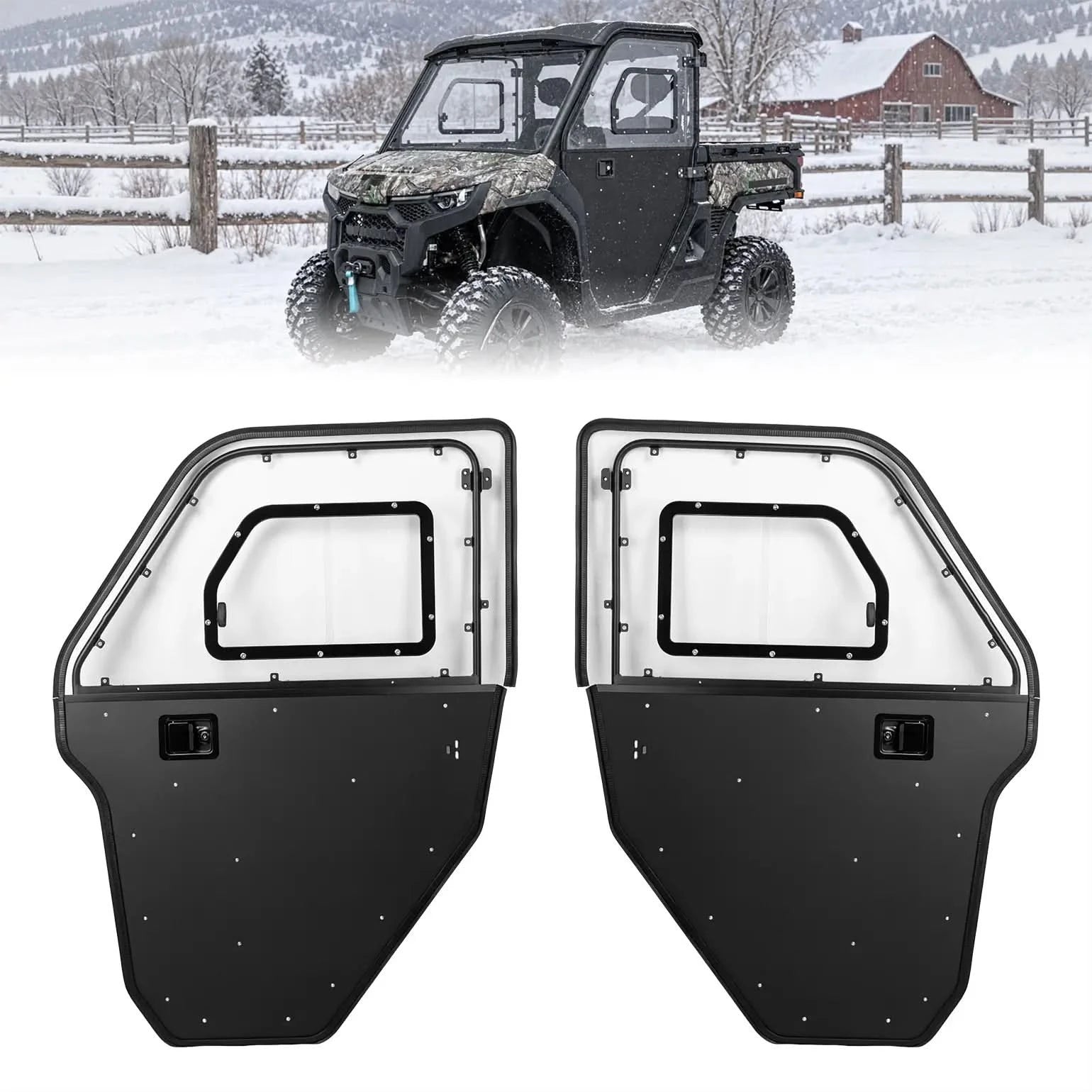KEMIMOTO UForce U10 Pro portiere rigide con vetro scorrevole