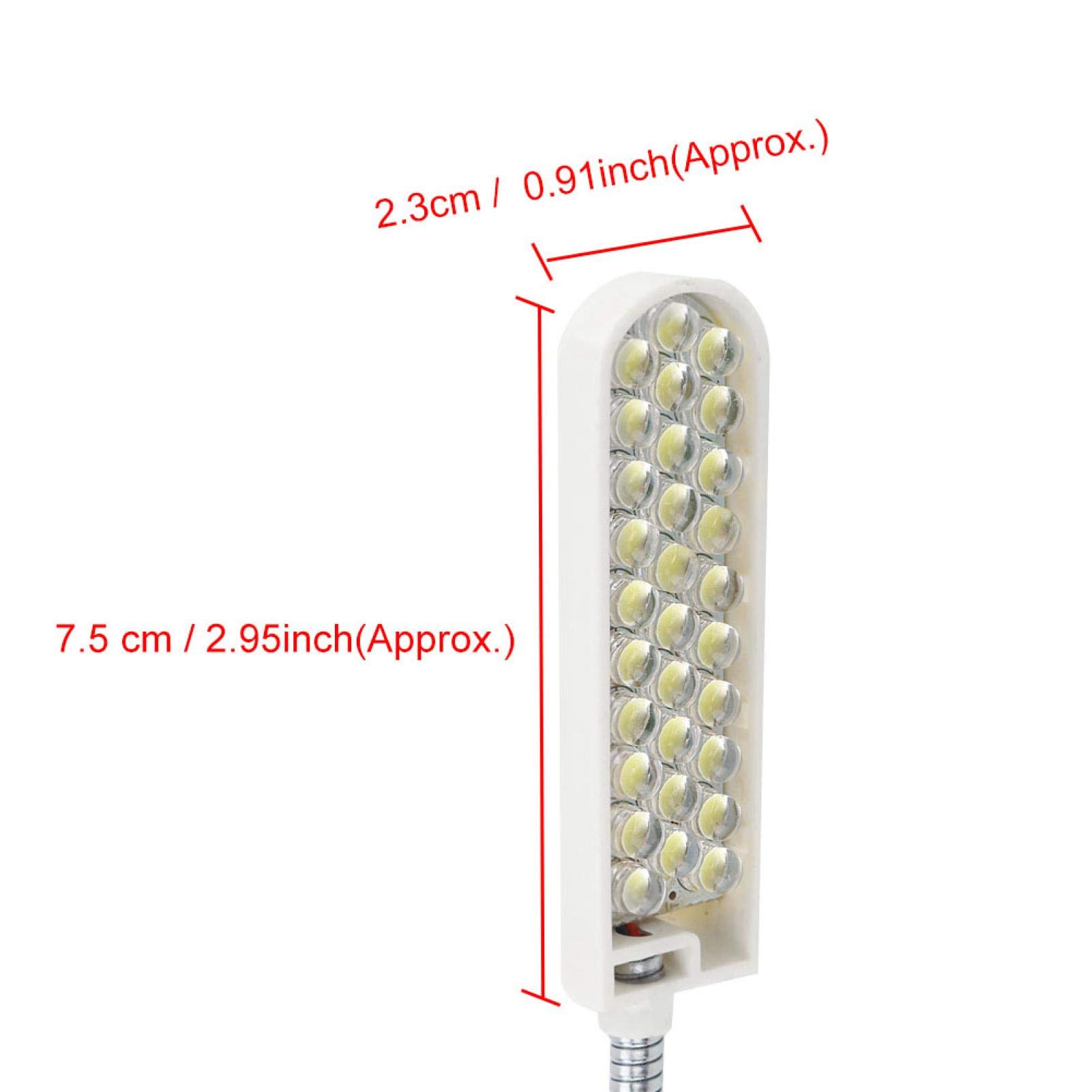 Kuuleyn Lampada Macchina da Cucire 30 LED 220V Grigia