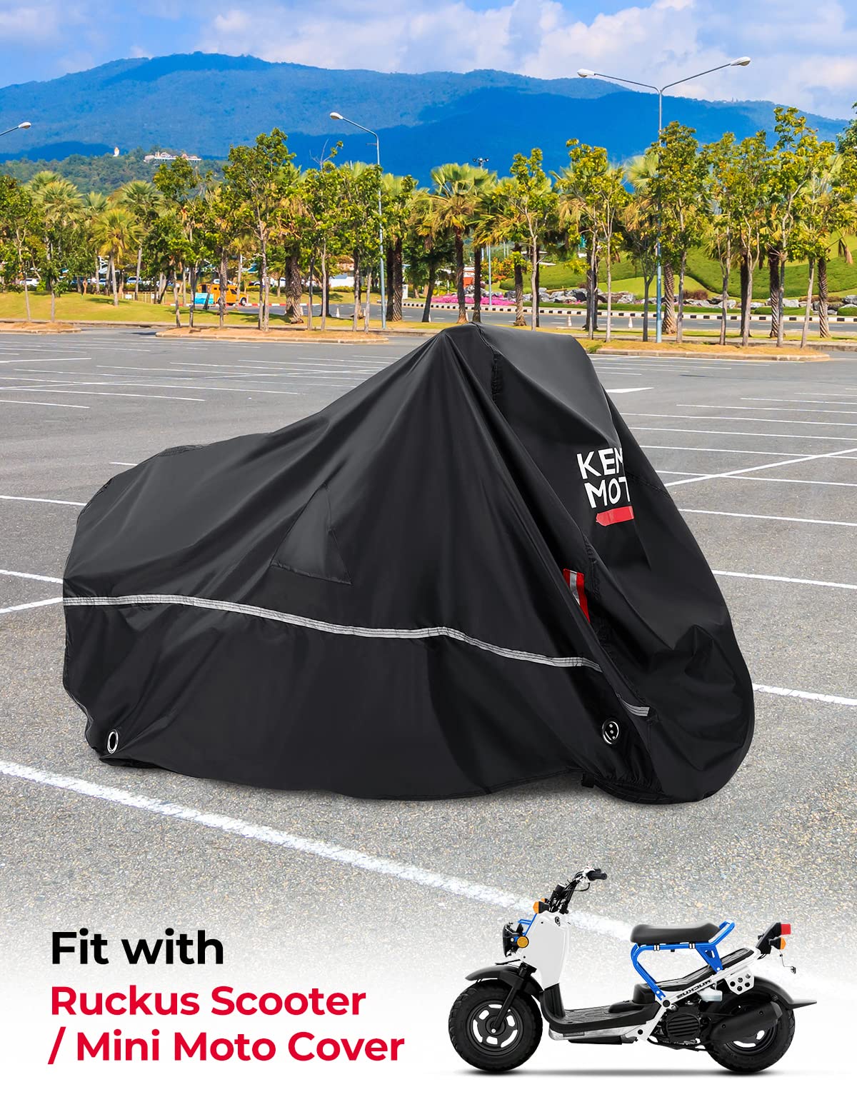 Kemimoto Grom Navi Ruckus telo coprimoto impermeabile