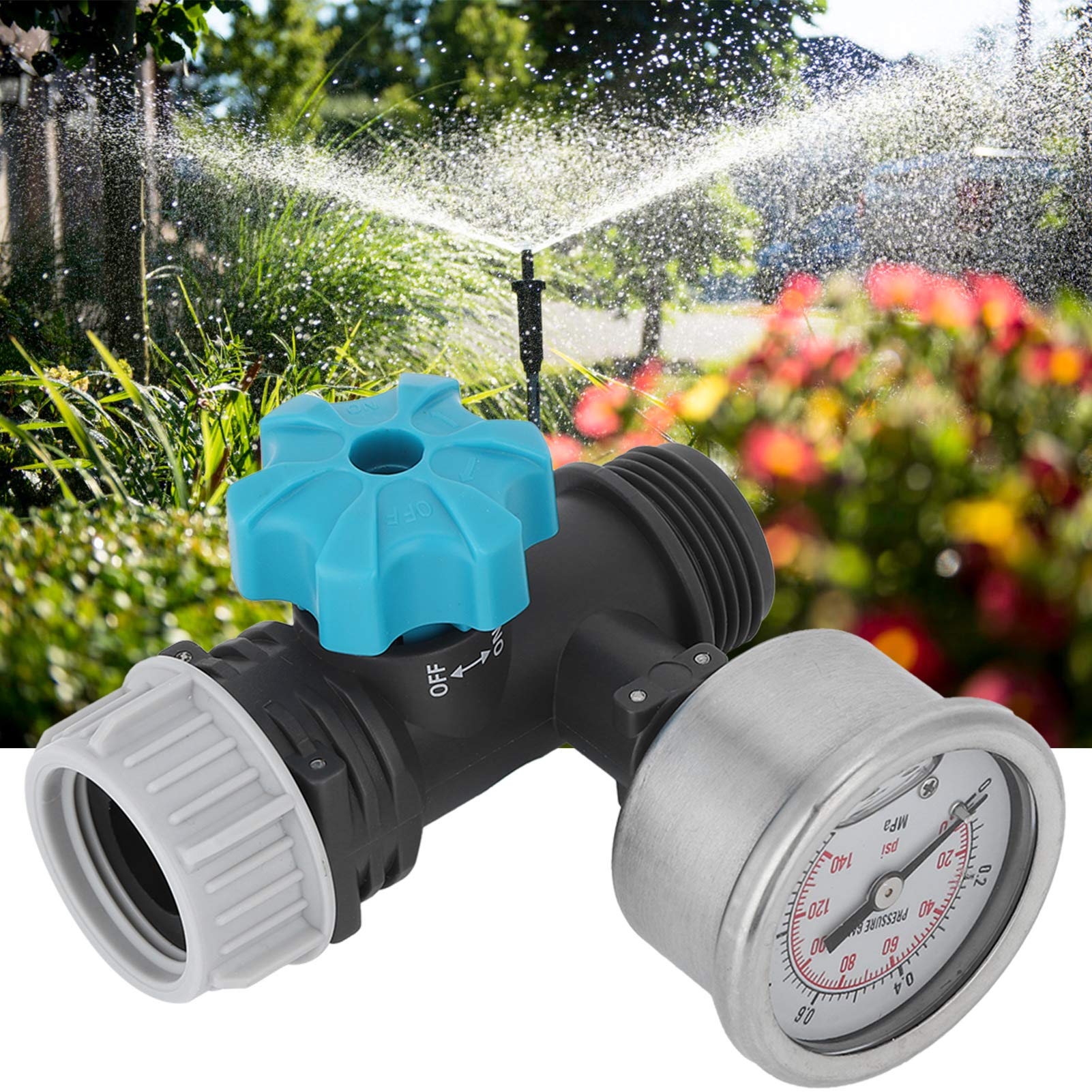 Kuuleyn Valvola Regolazione Acqua G3/4 Manometro Giardino
