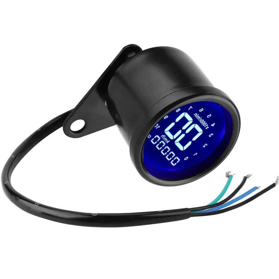 Kuuleyn Contagiri Moto LCD 12V Tachimetro Universale