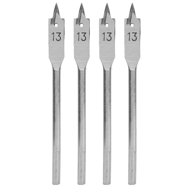 Kuuleyn Set 4 punte piatte legno 13 mm acciaio carbonio