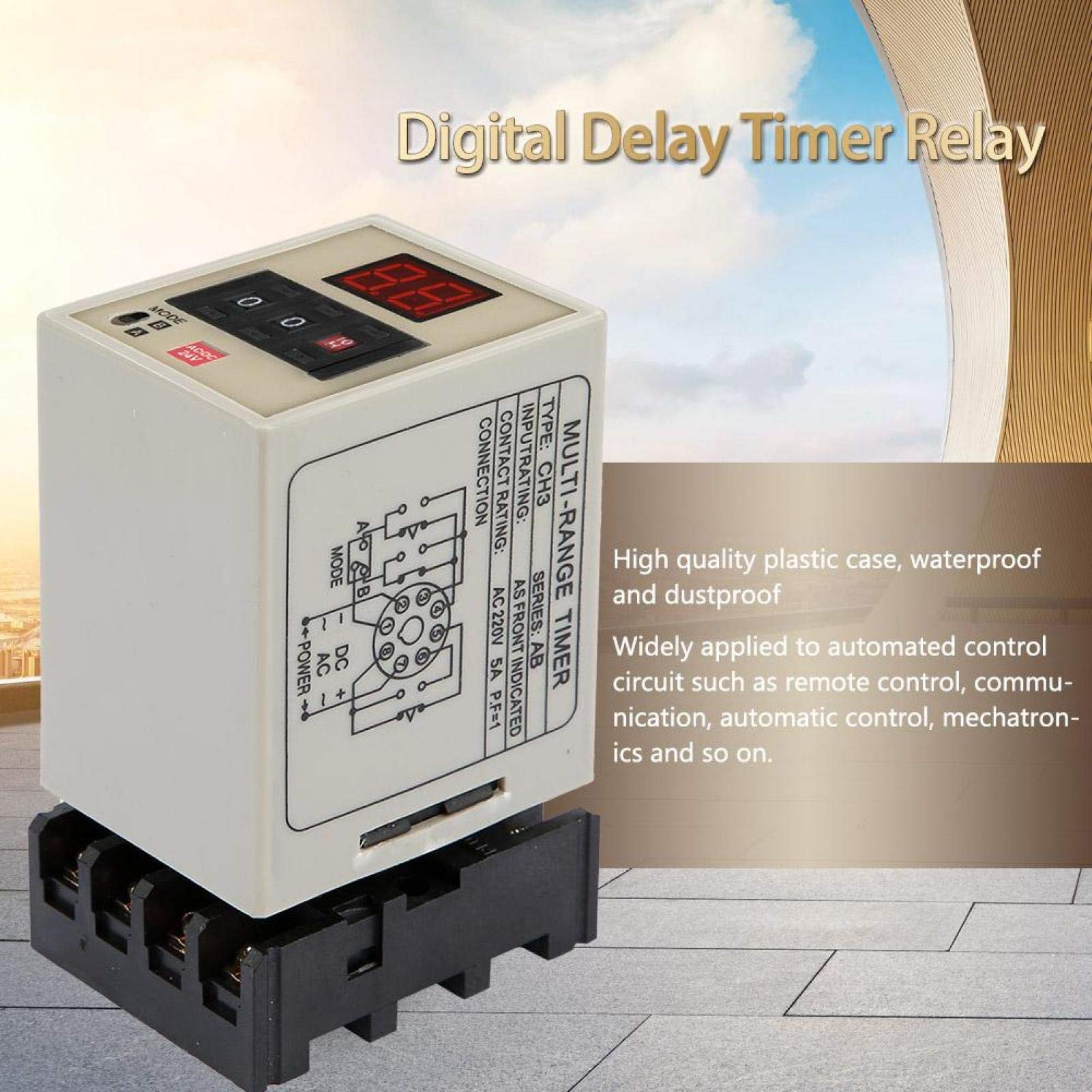 Kuuleyn AH3-DM relè temporizzatore 24V 0,01s-99h