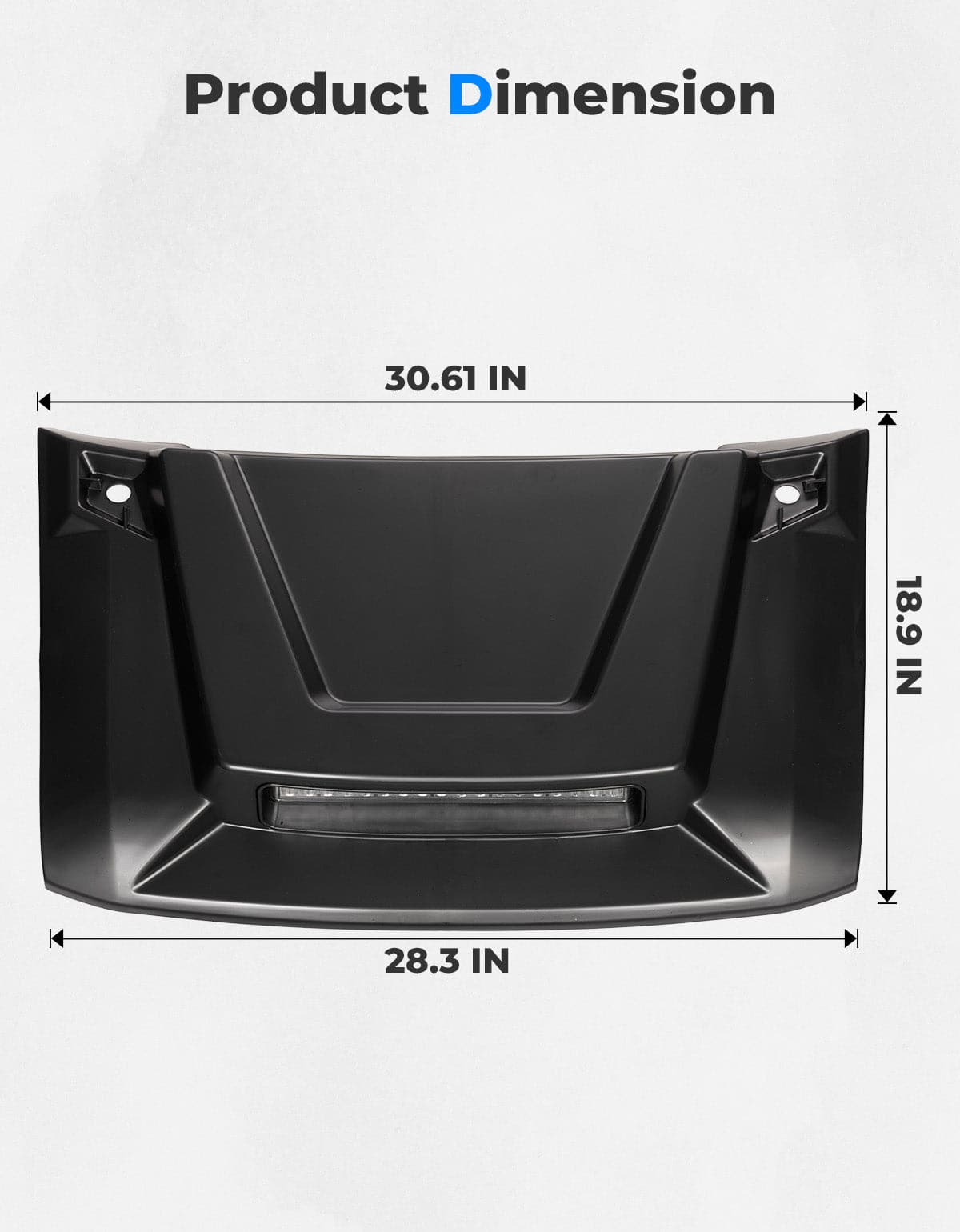 KEMIMOTO Hood Scoop presa cofano LED Ranger XP 1000