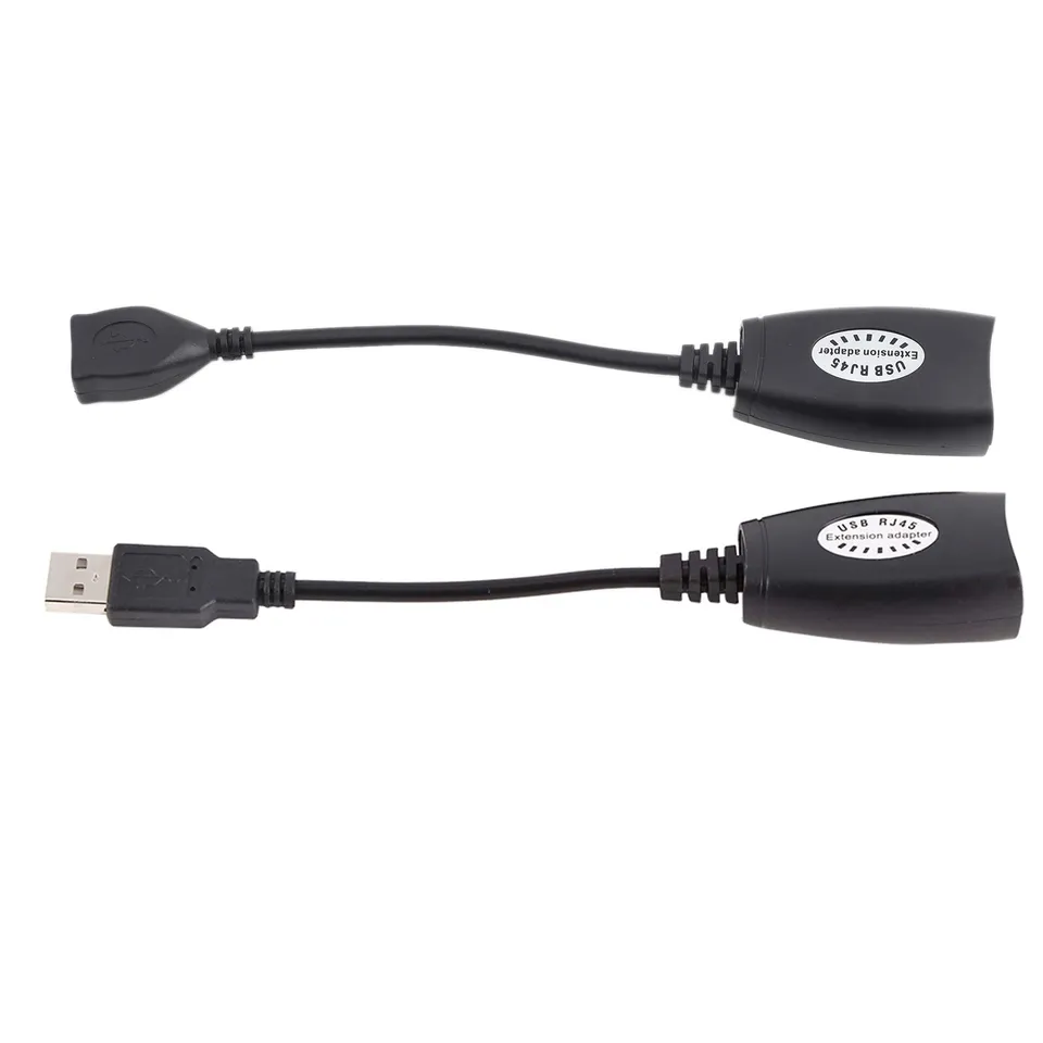 Kuuleyn Adattatore USB-RJ45 estensore rete Cat5 nero