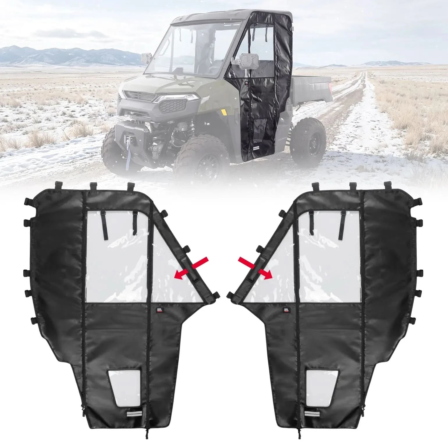 KEMIMOTO Ranger 500 porte morbide superiori 2 pezzi 2026+