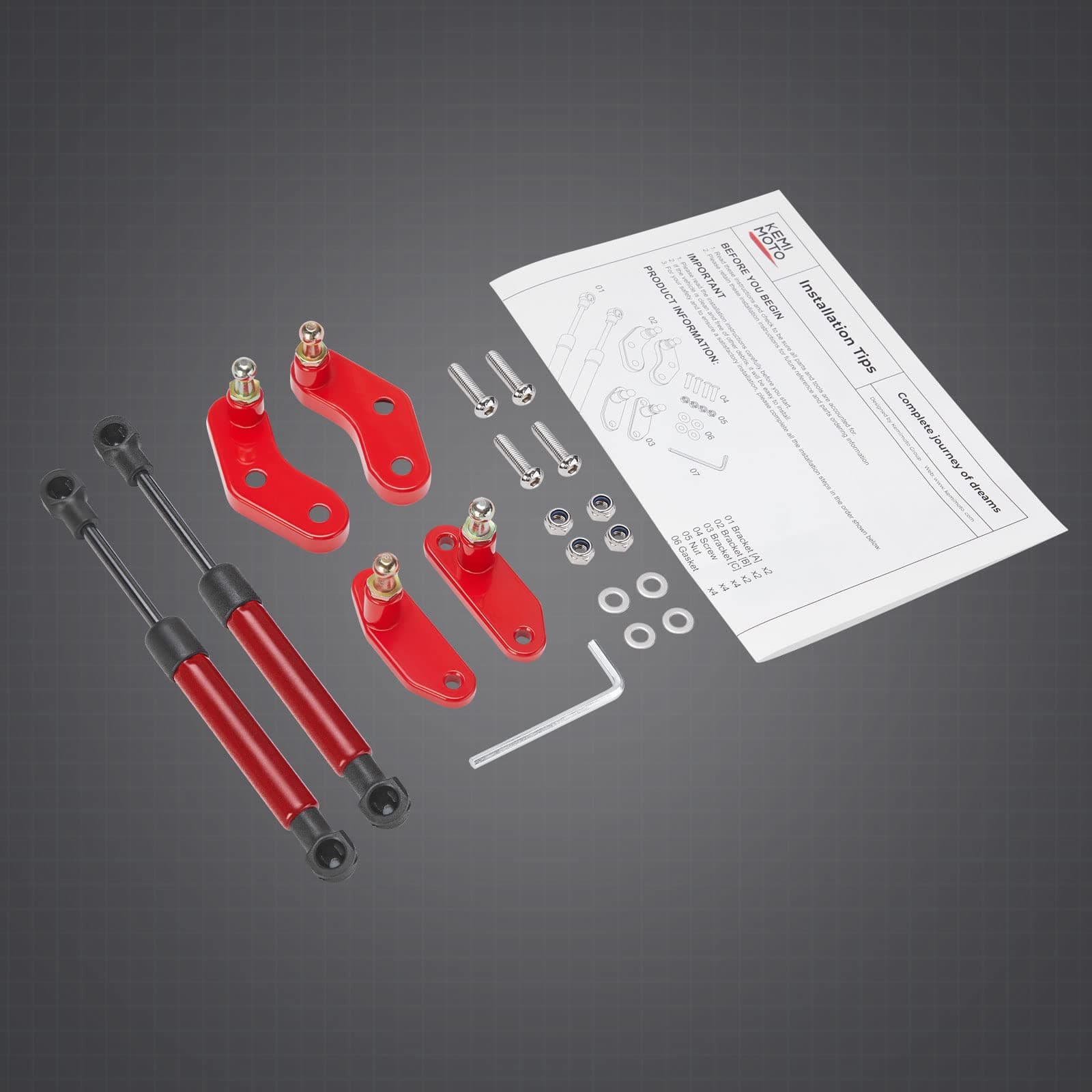 KEMIMOTO Maverick X3 kit pistoncini porta per X3
