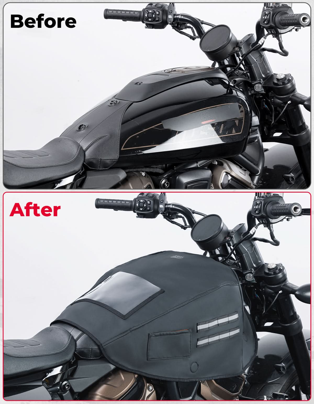 Kemimoto Touring Softail cover serbatoio moto in garage