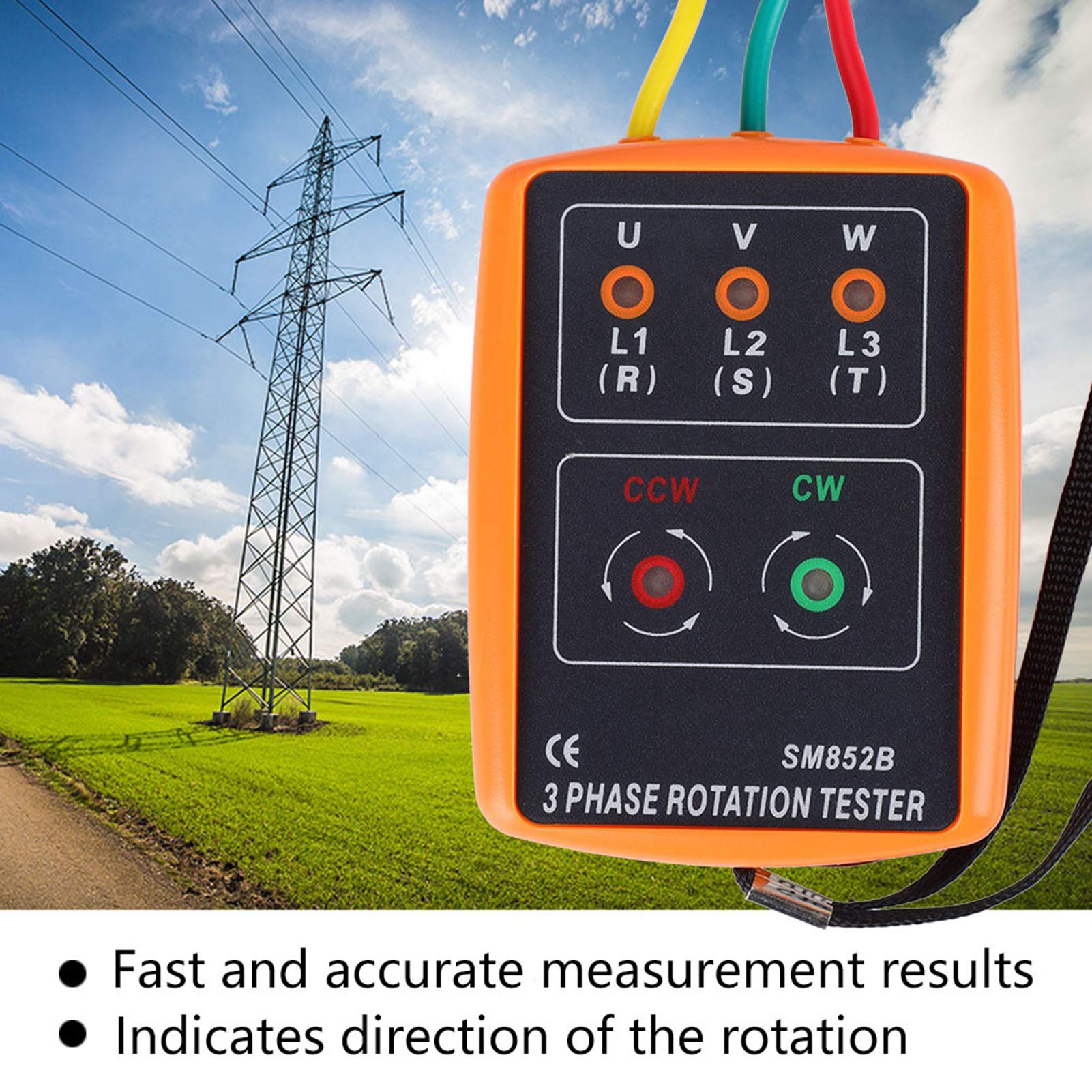 Kuuleyn SM-852B Tester Rotazione Trifase 60-600V