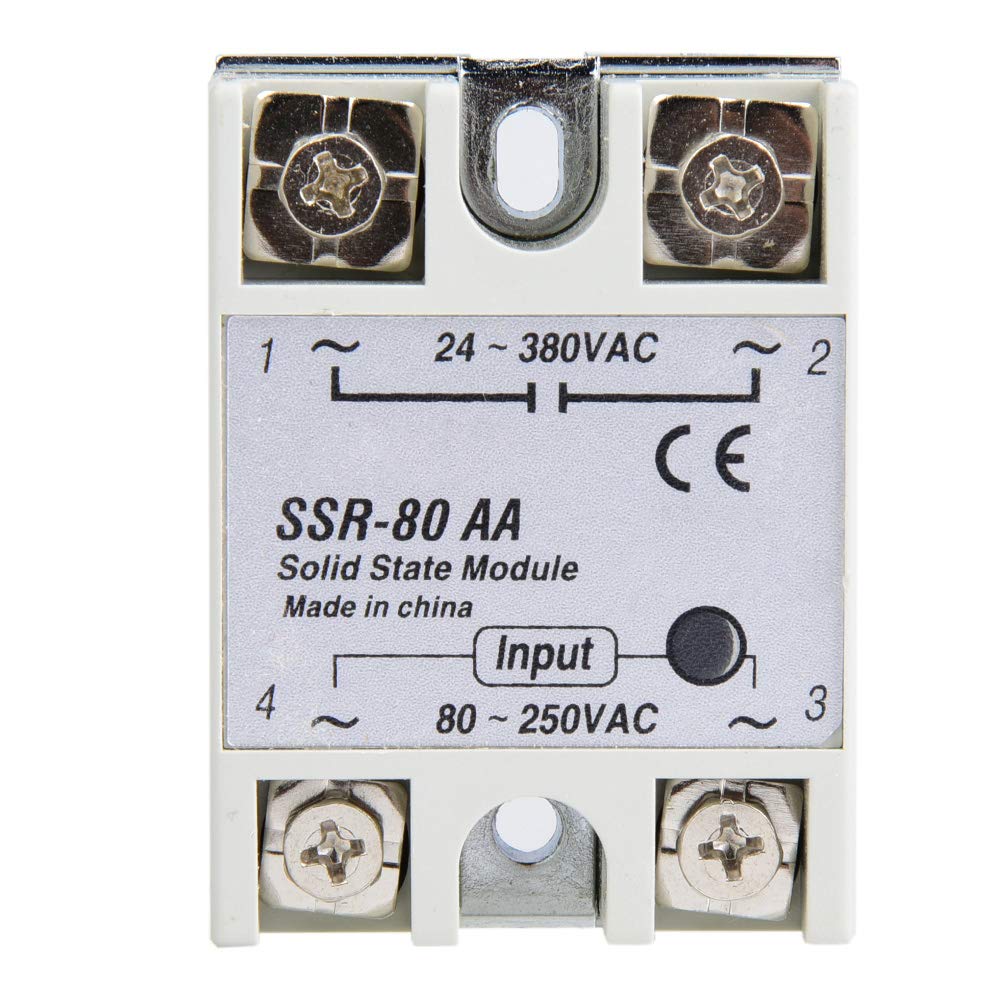 Kuuleyn SSR-80AA Relè Stato Solido Monofase 80A 80-250V