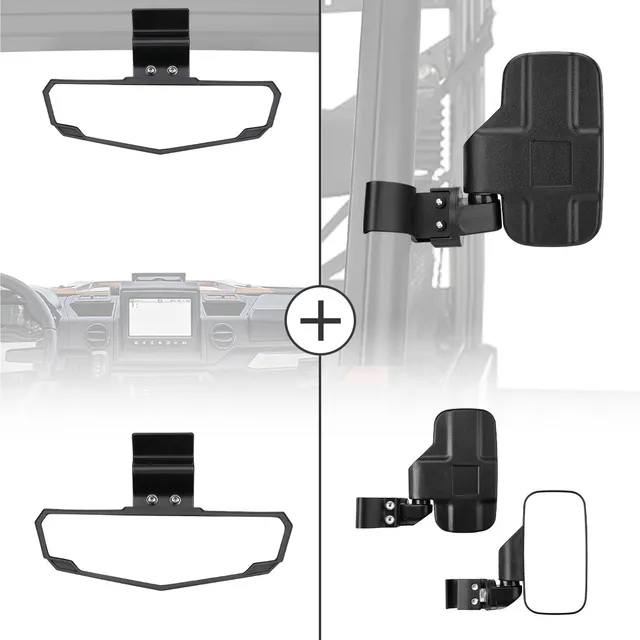 KEMIMOTO Ranger Defender kit 3 specchietti UTV