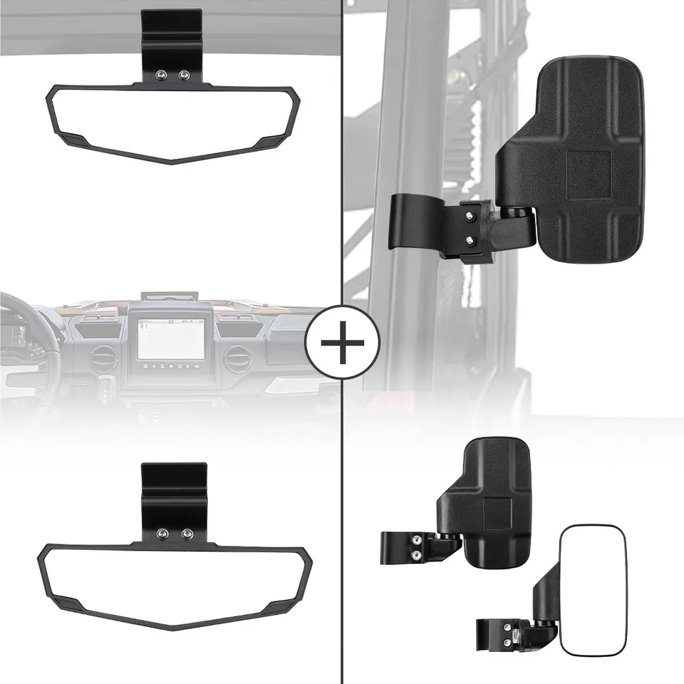KEMIMOTO Ranger Defender kit 3 specchietti UTV