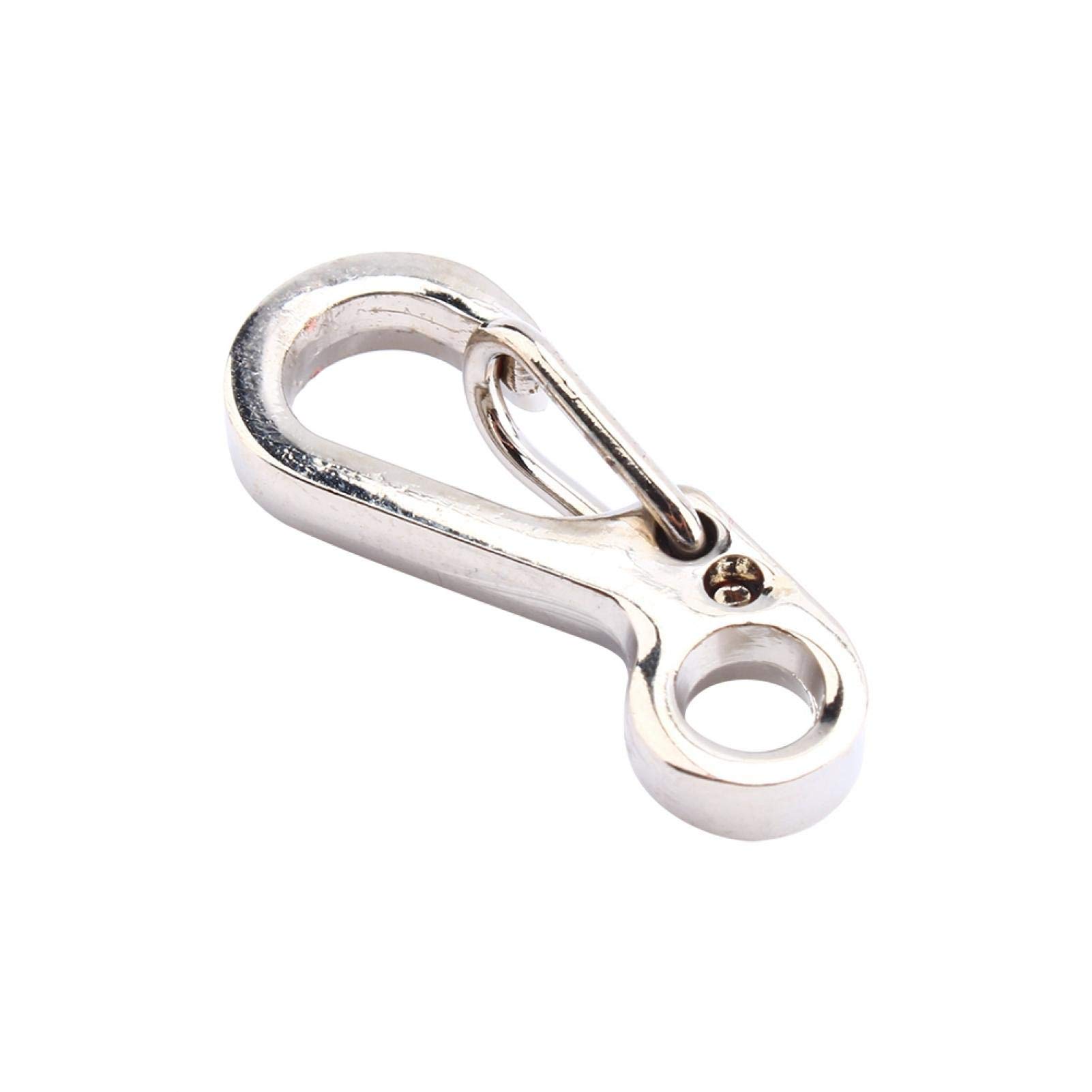 Kuuleyn mini moschettone portachiavi nero 30 mm lega