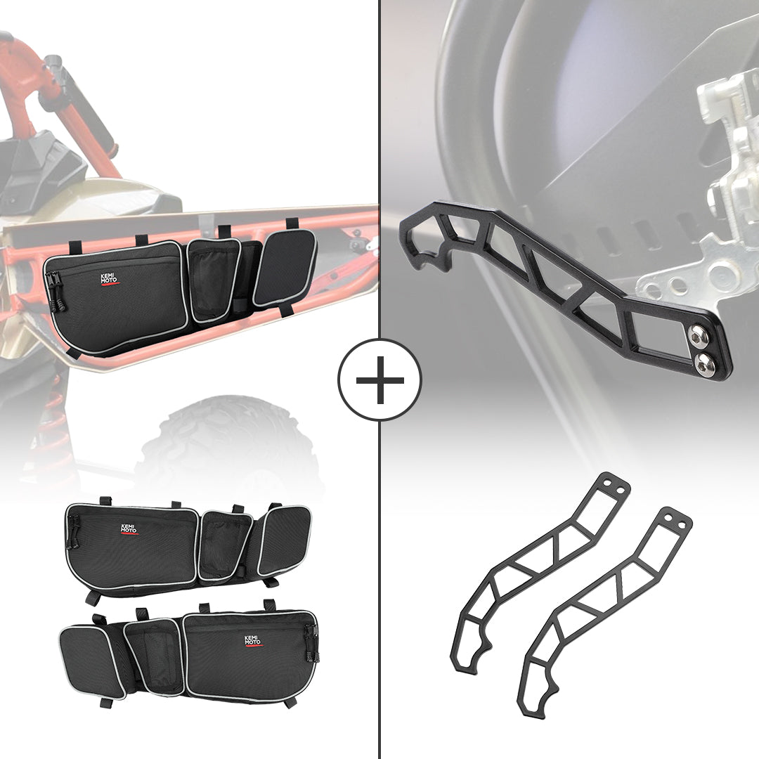 KEMIMOTO Maverick X3 borse portiera anteriori con maniglie